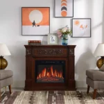 Каминокомплект ArtiFlame Odessa AF23S белый с обогревом и звуком горения огня