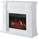 Электрокамин настенный / встраиваемый ArtiFlame AF40WR с обогревом и звуком горения огня