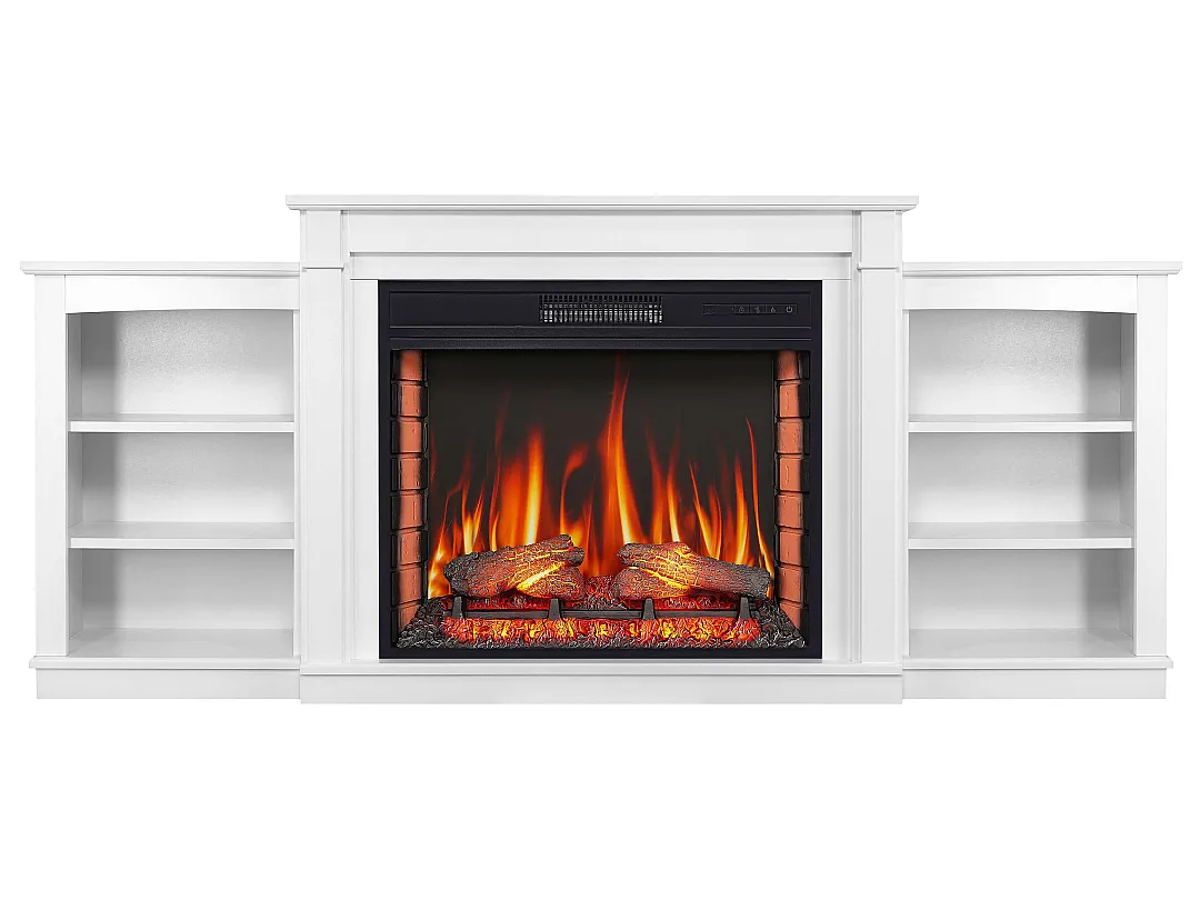 Каминокомплект ArtiFlame Monferrato AF28S белый с обогревом и звуком горения огня