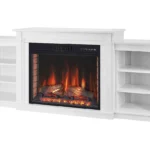 Каминокомплект ArtiFlame Monferrato AF28S белый с обогревом и звуком горения огня