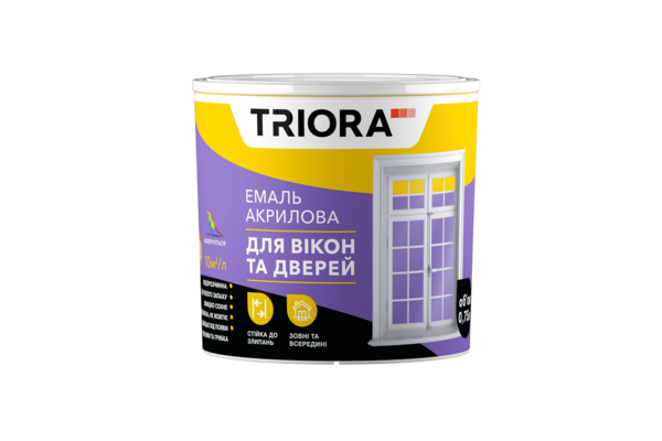 Емаль для вікон та дверей TRIORA 2,5л