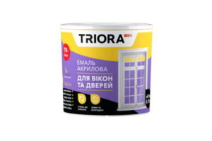 Емаль для вікон та дверей акрилова. Транспарентна база (TR) 0,75л TM TRIORA