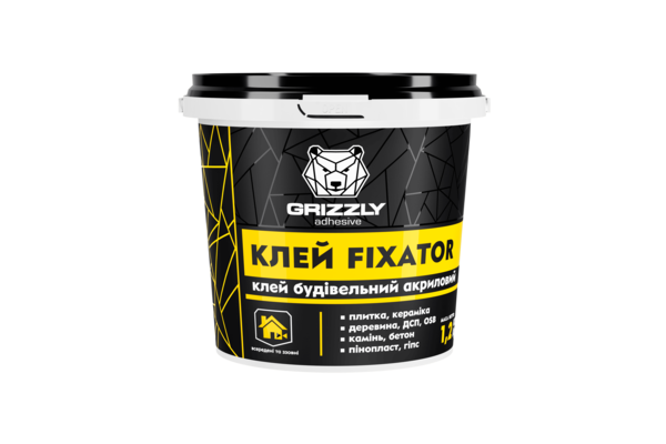 Клей будівельний акриловий FIXATOR ТМ GRIZZLY 3кг