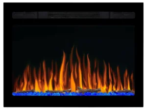 Електрокамін настінний / вбудовуваний ArtiFlame AF27WR з обігрівом і звуком горіння вогню