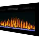 Електрокамін настінний / вбудовуваний ArtiFlame AF50WR з обігрівом і звуком горіння вогню