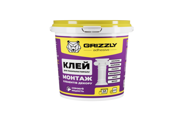 Клей для пінополістиролу 1,2кг GRIZZLY