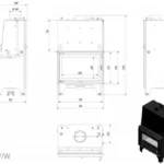 Каминная топка Kratki AQUARIO O16 PW (16,0 кВт)
