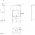 Каминная топка Kratki AQUARIO M12 PW GLASS (12,0 кВт)