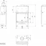 Каминная топка Kratki AQUARIO M8 PW GLASS (8,0 кВт)