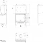 Камінна топка Kratki AQUARIO Z 14 PW GLASS (14,0 кВт)