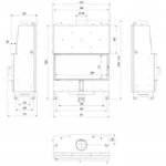 Камінна топка Kratki LUCY PW 20 DG (20,0 кВт)
