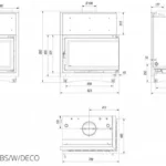 Камінна топка Kratki OLIWIA PW 17 права BS DECO (17,0 кВт)