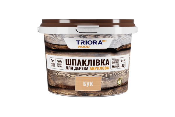 Шпаклівка для деревини акрилова TRIORA Вільха 0,8кг