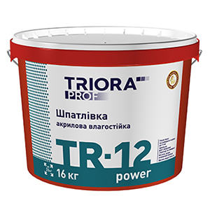 TR-12 power Шпаклівка вологостійка ТМ TRIORA Prof 1,5кг