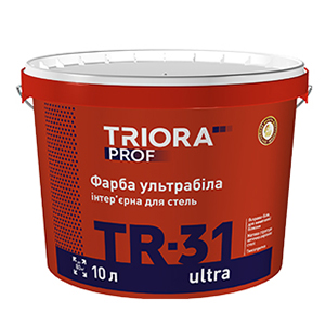 TR-31 ultra Фарба ультрабіла для стель ТМ TRIORA Prof 10л