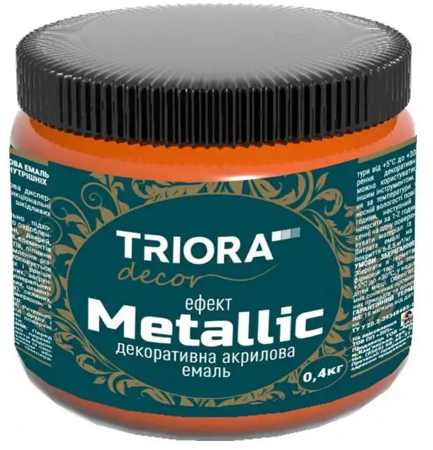 Эмаль акриловая Медь декоративная  Triora, 0,4 кг, 924