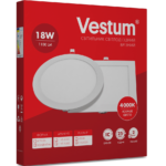 Круглий світлодіодний врізний світильник Vestum 18W 4000K 220V 1-VS-5105