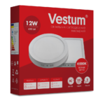 Квадратний світлодіодний накладний світильник Vestum12W 4000K 220V 1-VS-5402