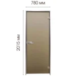 Двері міжкімнатні - Tesli Terra Bronze Sateen 2000х800