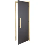 Двері для лазні та сауни Tesli Lux Graphite Sateen 2000х800