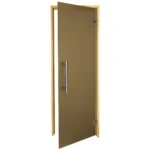 Двері для лазні та сауни Tesli Steel Sateen 1900х700