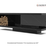 Вбудований біокамін Gloss Fire «Очаг Дровниця арт.027»