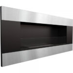 Біокамін Kratki DELTA 2 чорний HORIZONTAL з склом і з сертифікатом TUV