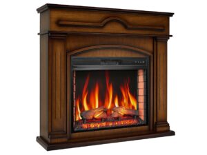 Камінокомплект ArtiFlame Inverno AF28S дуб антик з обігрівом і звуком горіння вогню