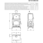 Піч La Nordica ISOTTA FORNO EVO Anthracite Black