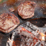 Гриль-мангал, барбекю HOLLA Open GRILL Rust тумба відкрита