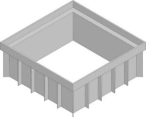 Верхня частина для точкового дренажу HAURATON Recyfix Point 30/30 (300х 120х 300) з РР висота 120мм