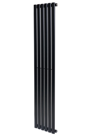 Вертикальный дизайнерский радиатор отопления ARTTIDESIGN Rimini 6/1500/354/50 чёрный матовий