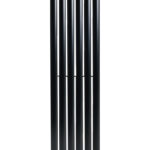 Вертикальный дизайнерский радиатор отопления ARTTIDESIGN Rimini 6/1500/354/50 чёрный матовий