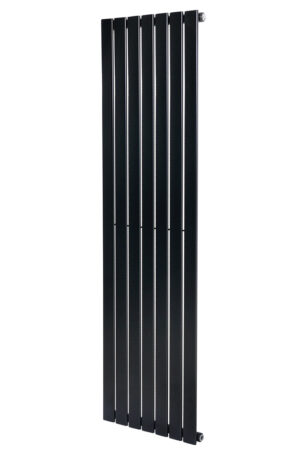 Вертикальный дизайнерский радиатор отопления ARTTIDESIGN Livorno 7/2200/476/50 чёрный матовий