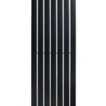 Вертикальный дизайнерский радиатор отопления ARTTIDESIGN Livorno 7/2000/476/50 чёрный матовий