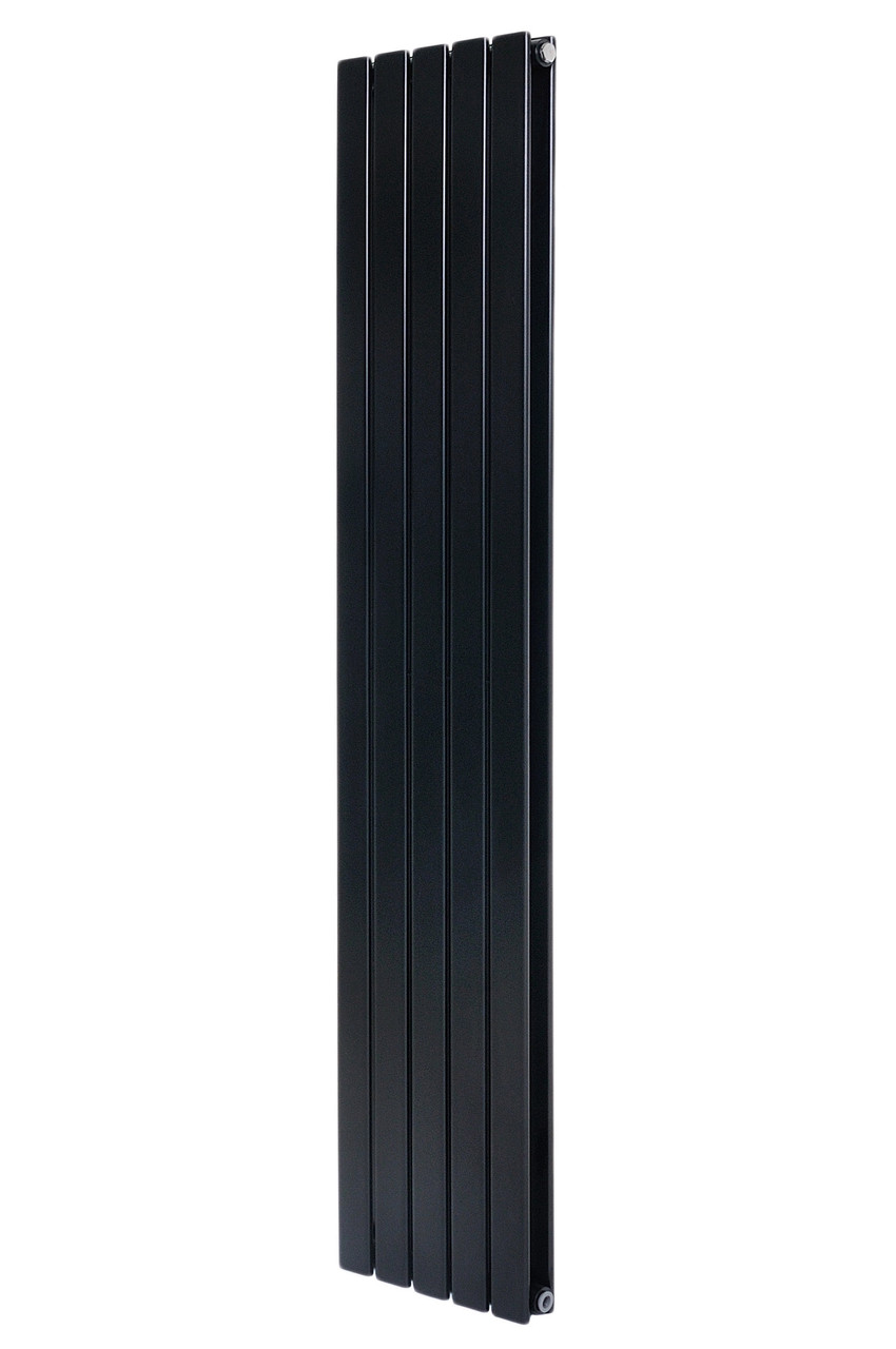Вертикальный дизайнерский радиатор отопления ARTTIDESIGN Livorno II 5/2000/340/50 чёрный матовый
