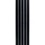 Вертикальный дизайнерский радиатор отопления ARTTIDESIGN Livorno II 5/2000/340/50 чёрный матовый