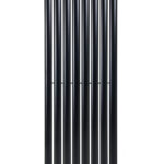 Дизайнерский вертикальный радиатор отопления ARTTIDESIGN Rimini 8/1500/472/50 чёрный матовый