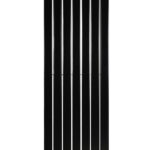 Вертикальный дизайнерский радиатор отопления ARTTIDESIGN Livorno II 7/1600/476/50 чёрный матовий