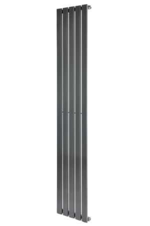 Вертикальный дизайнерский радиатор отопления ARTTIDESIGN Livorno 5/1800/340/50 серый матовий