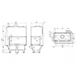 Камінна топка з водяним контуром Defro Home RIVA ME BP G SHORT
