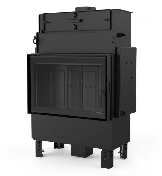 Камінна топка з водяним контуром Defro Home NAVI ME (чорний шамот)