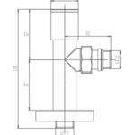 Комплект дізайн кранов ARTTIDESIGN подовжений 1/2” x 1/2” білий матовий