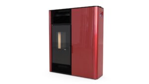 Пелетна піч Defro Home SLIMPELL Червоний