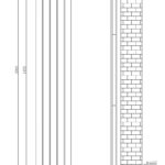 Вертикальный дизайнерский радиатор отопления ARTTIDESIGN Livorno II 5/2000/340/50 белый матовый