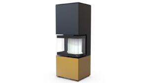 Камінна топка Defro Home INTRA XSM C ver. COMPACT 1 Золота
