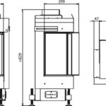 Камінна топка Defro Home VITAL 37 S BL - Газ пропан