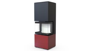 Камінна топка Defro Home INTRA XSM C ver. COMPACT 1 Червона
