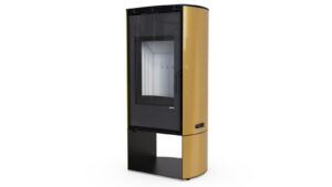 Стальная печь Defro Home DEA LOG Золотой