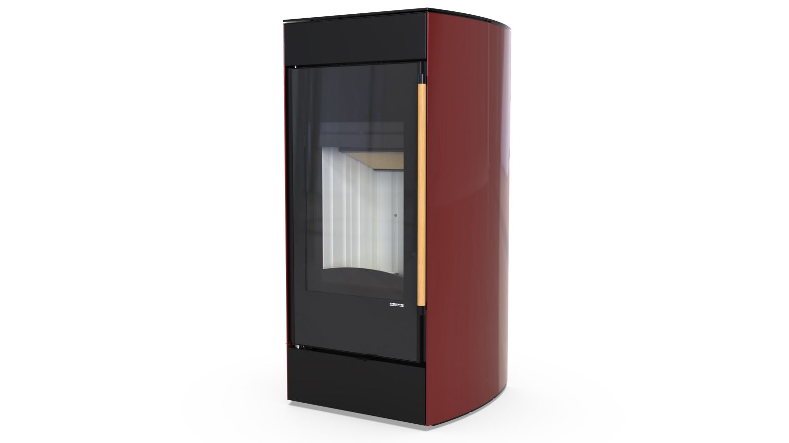 Сталева піч Defro Home HYDROFIRE Червоний